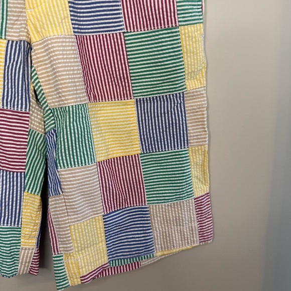NWT RALPH LAUREN SPORT Vintage Y2K Multicolor Patchwork Shorts 2 - Picture 4 of 8